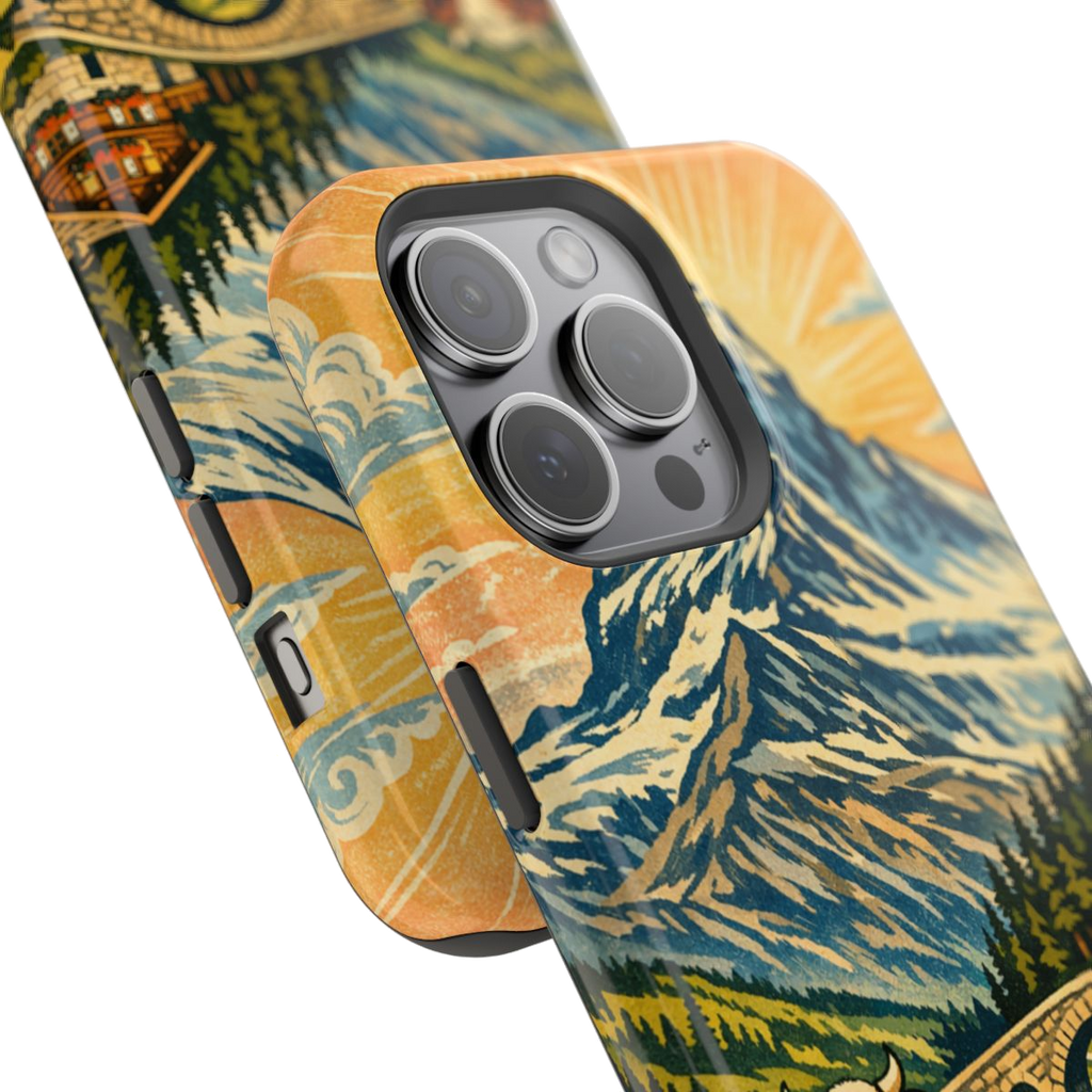 Alpine Adventure Art Phone Case - Mockup 1