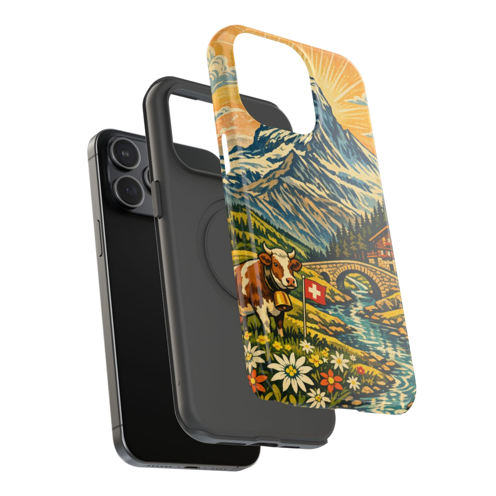 Alpine Adventure Art Phone Case - Mockup 3