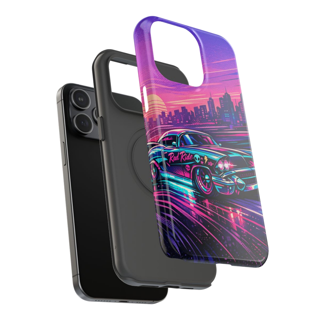 Neon Dream Machine Phone Case - Mockup 3