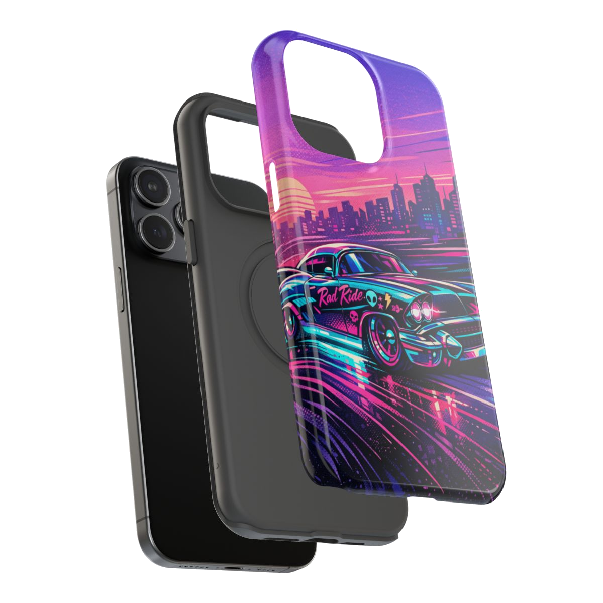 Neon Dream Machine Phone Case - Mockup 3