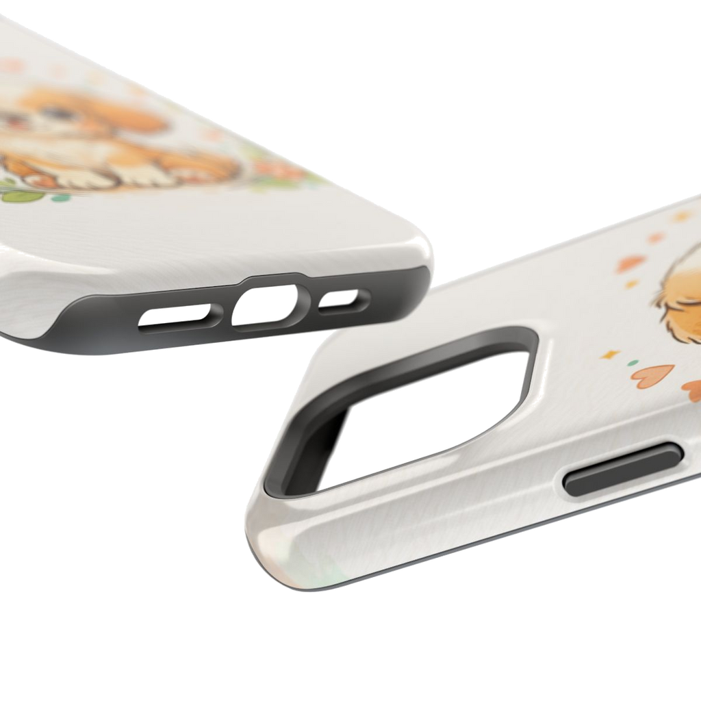 Whimsical Pup Delight Phone Case - Mockup 2