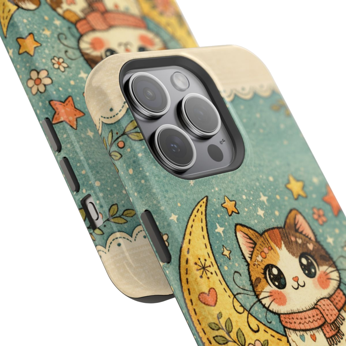 Celestial Cuddle Cat Phone Case - Mockup 1