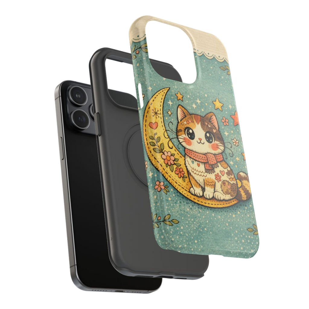 Celestial Cuddle Cat Phone Case - Mockup 3
