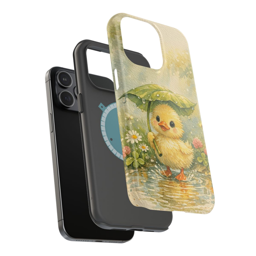 Whimsical Duck Delight Magnetic Phone Case - Mockup 3