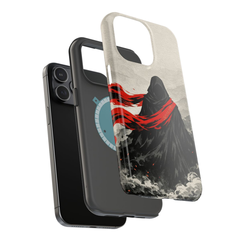 Crimson Veil Essence Magnetic Phone Case - Mockup 3