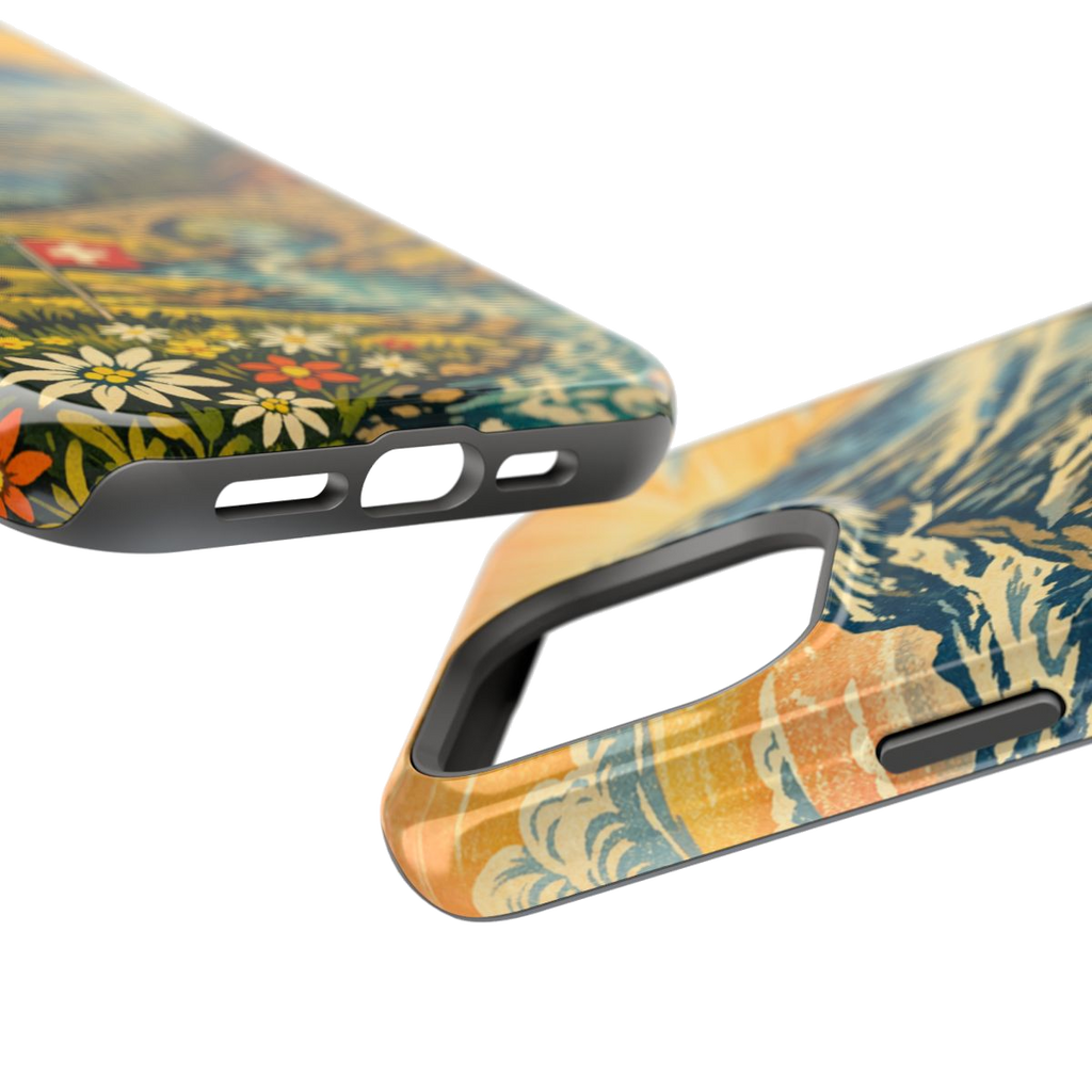 Alpine Adventure Art Magnetic Phone Case - Mockup 2
