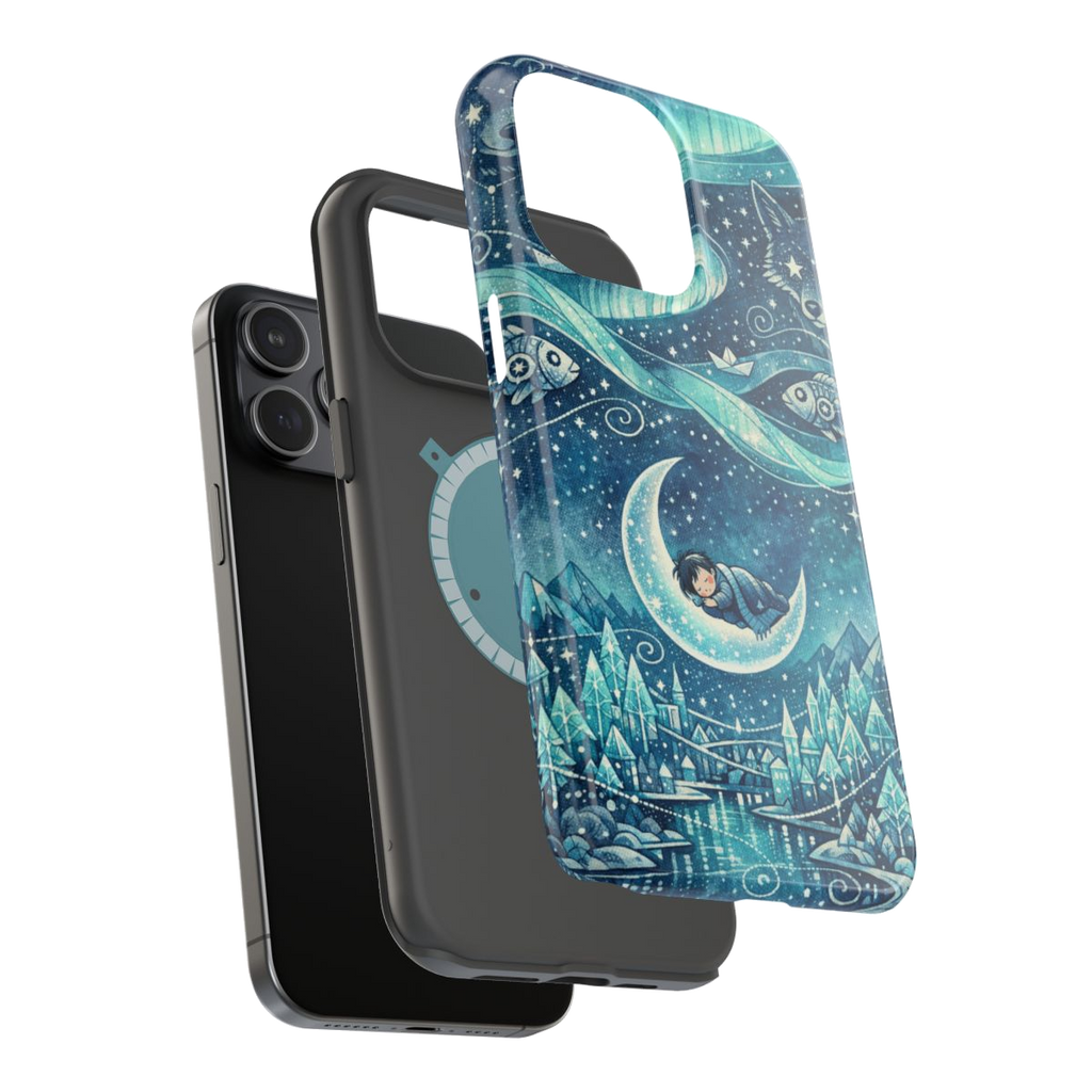 Dreamscape Wonders Magnetic Magnetic Phone Case - Mockup 3