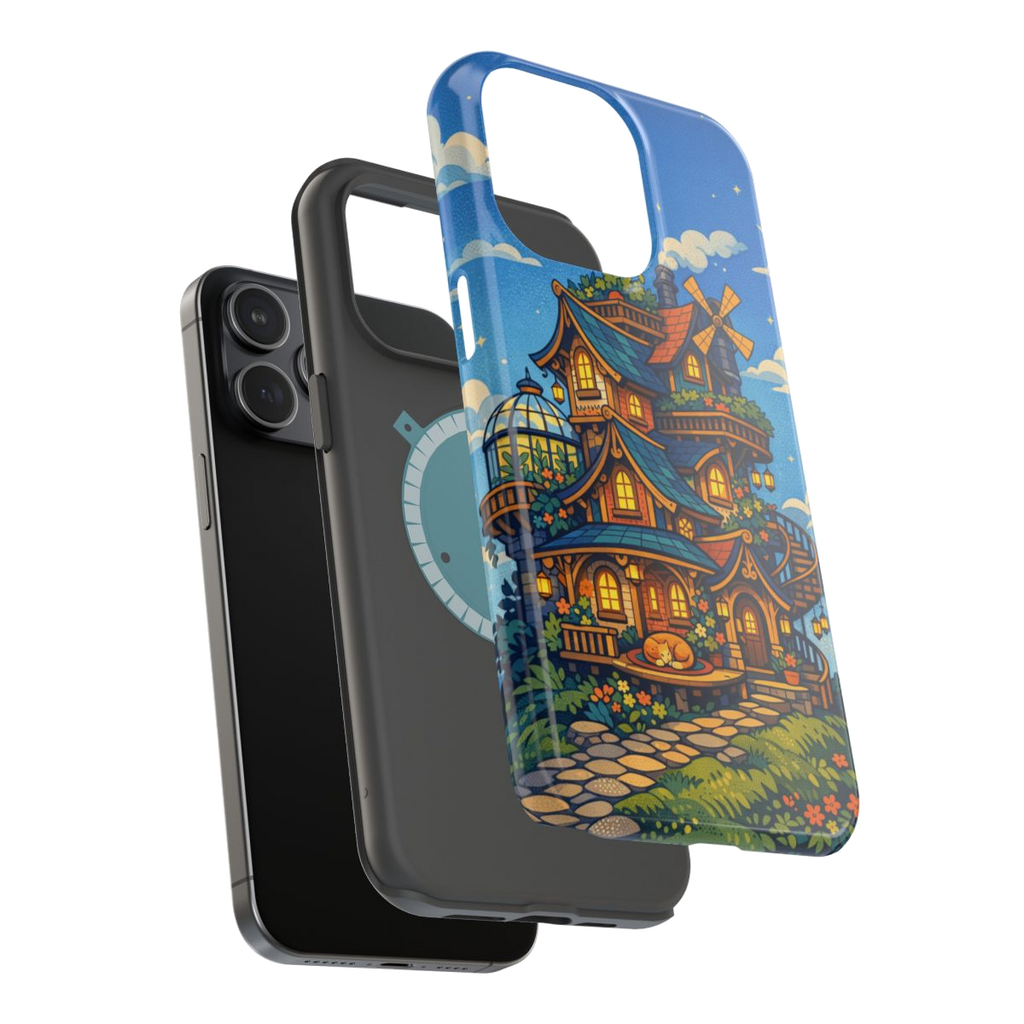 Whimsical Haven Retreat Magnetic Phone Case - Mockup 3