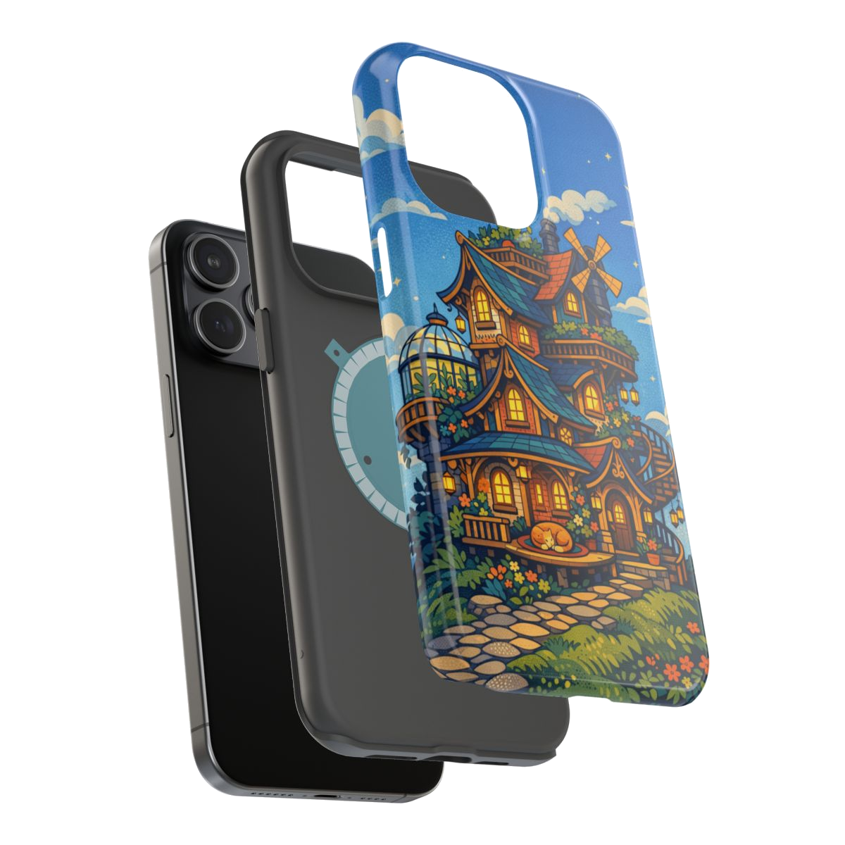 Whimsical Haven Retreat Magnetic Phone Case - Mockup 3