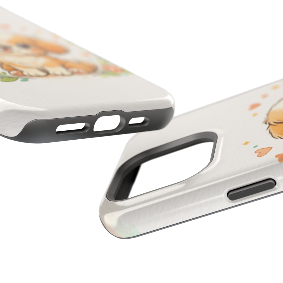 Whimsical Pup Delight Magnetic Magnetic Phone Case - Mockup 2