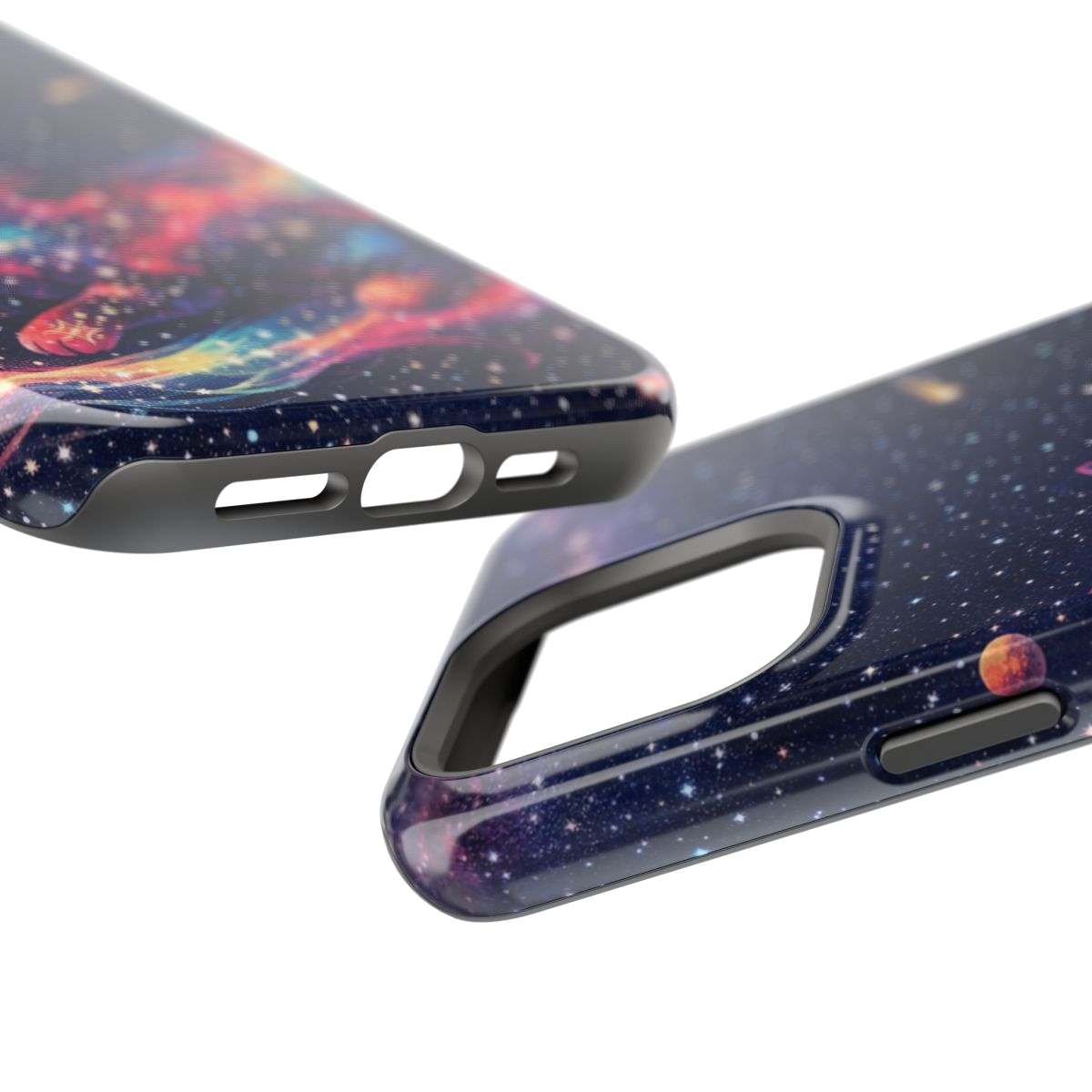 Celestial Cat Magic Magnetic Magnetic Phone Case - Mockup 2