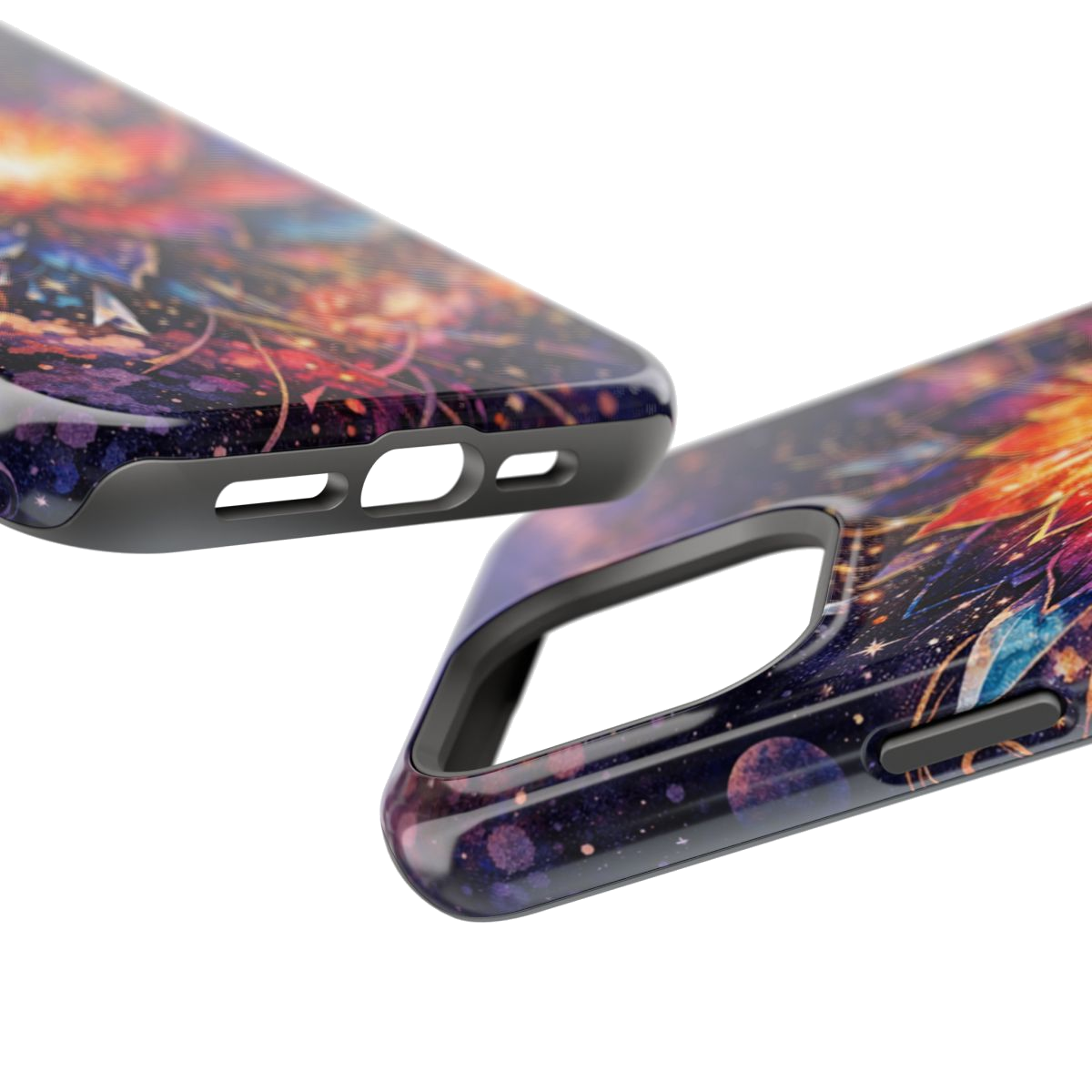 Cosmic Bloom Art Magnetic Magnetic Phone Case - Mockup 2