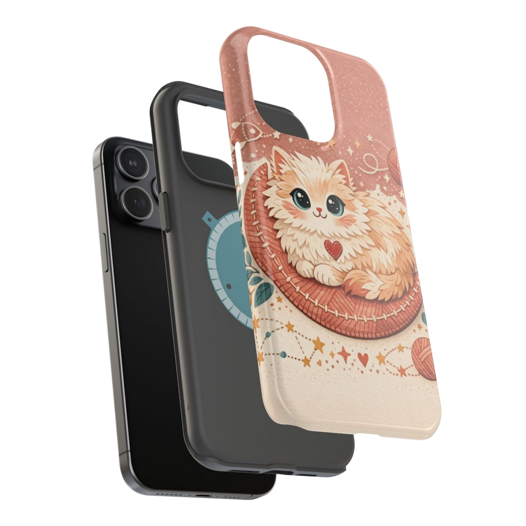 Cozy Moonlit Whimsy Magnetic Magnetic Phone Case - Mockup 3