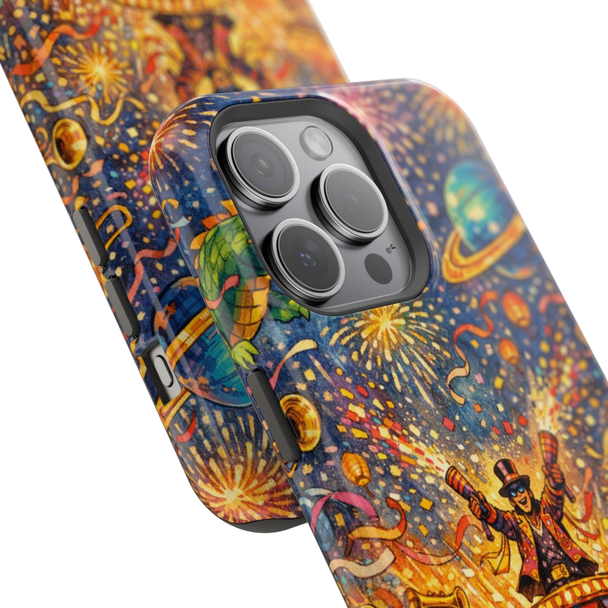 Vibrant Celebration Spectacle Magnetic Phone Case - Mockup 1