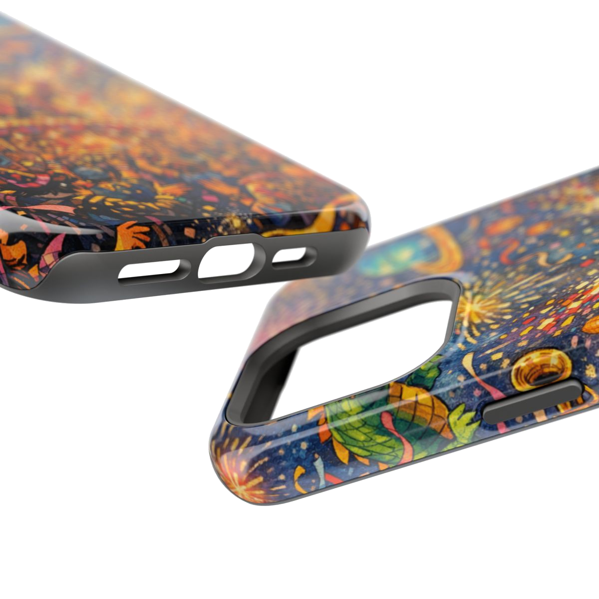 Vibrant Celebration Spectacle Magnetic Phone Case - Mockup 2