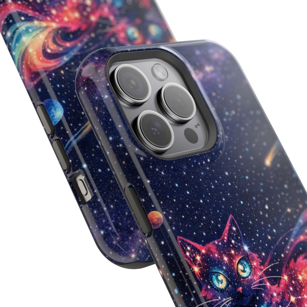 Celestial Cat Magic Magnetic Phone Case - Mockup 1