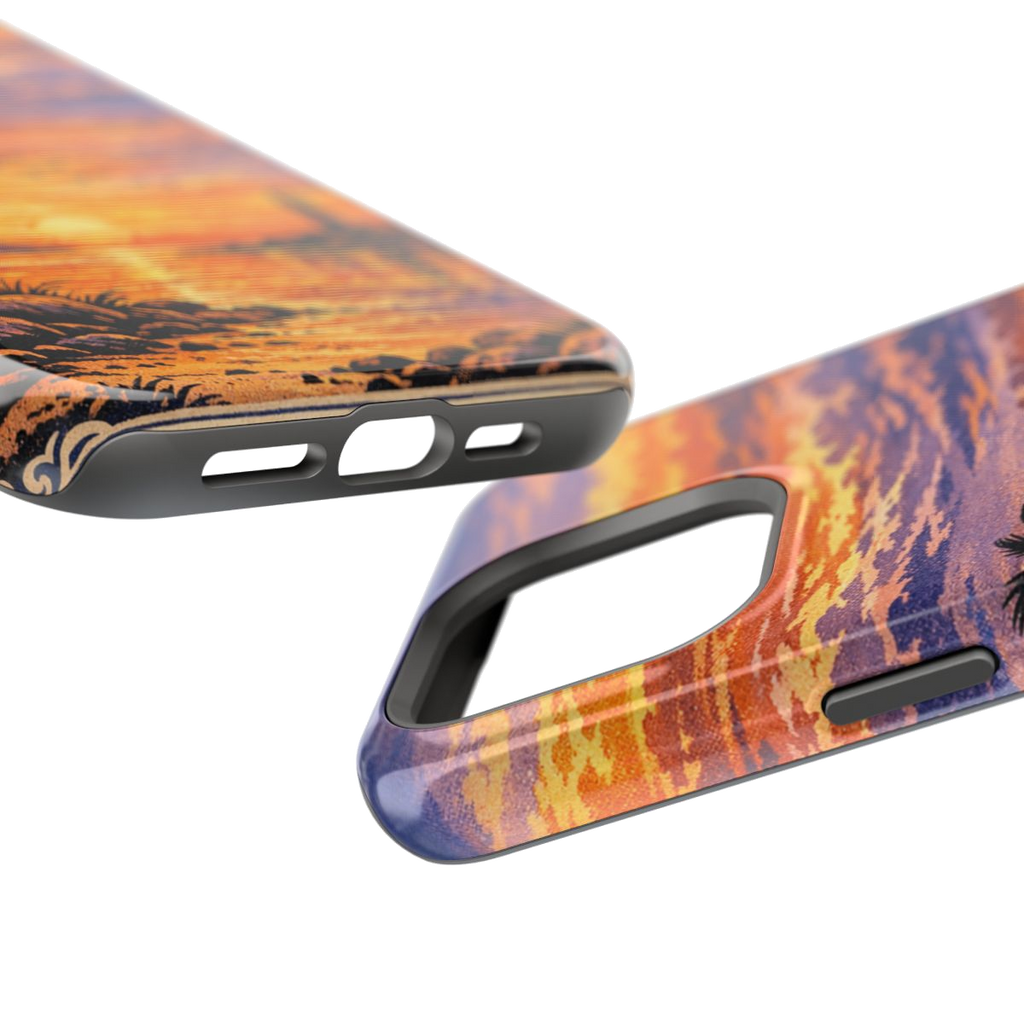 Coastal Dreamscape Print Magnetic Phone Case - Mockup 2
