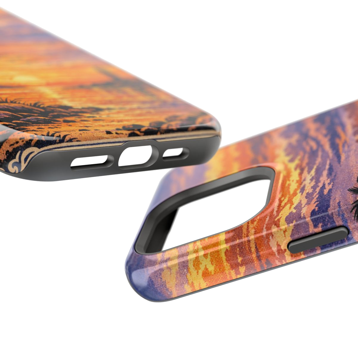 Coastal Dreamscape Print Magnetic Phone Case - Mockup 2