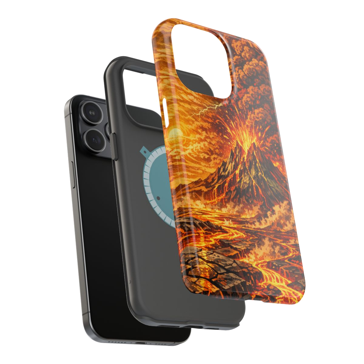 Venusian Eruption Magnetic Phone Case - Mockup 3