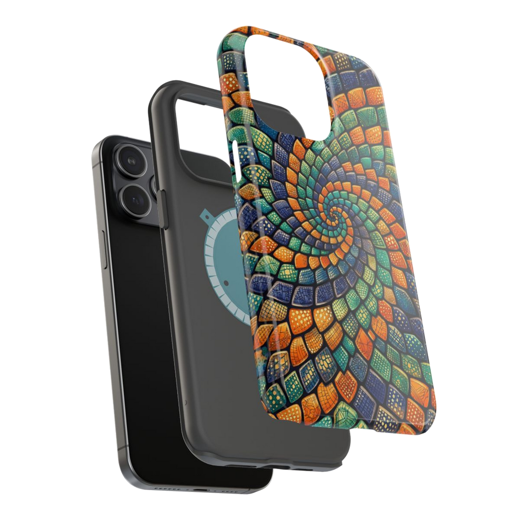 Reptilian Spiral Magnetic Phone Case - Mockup 3