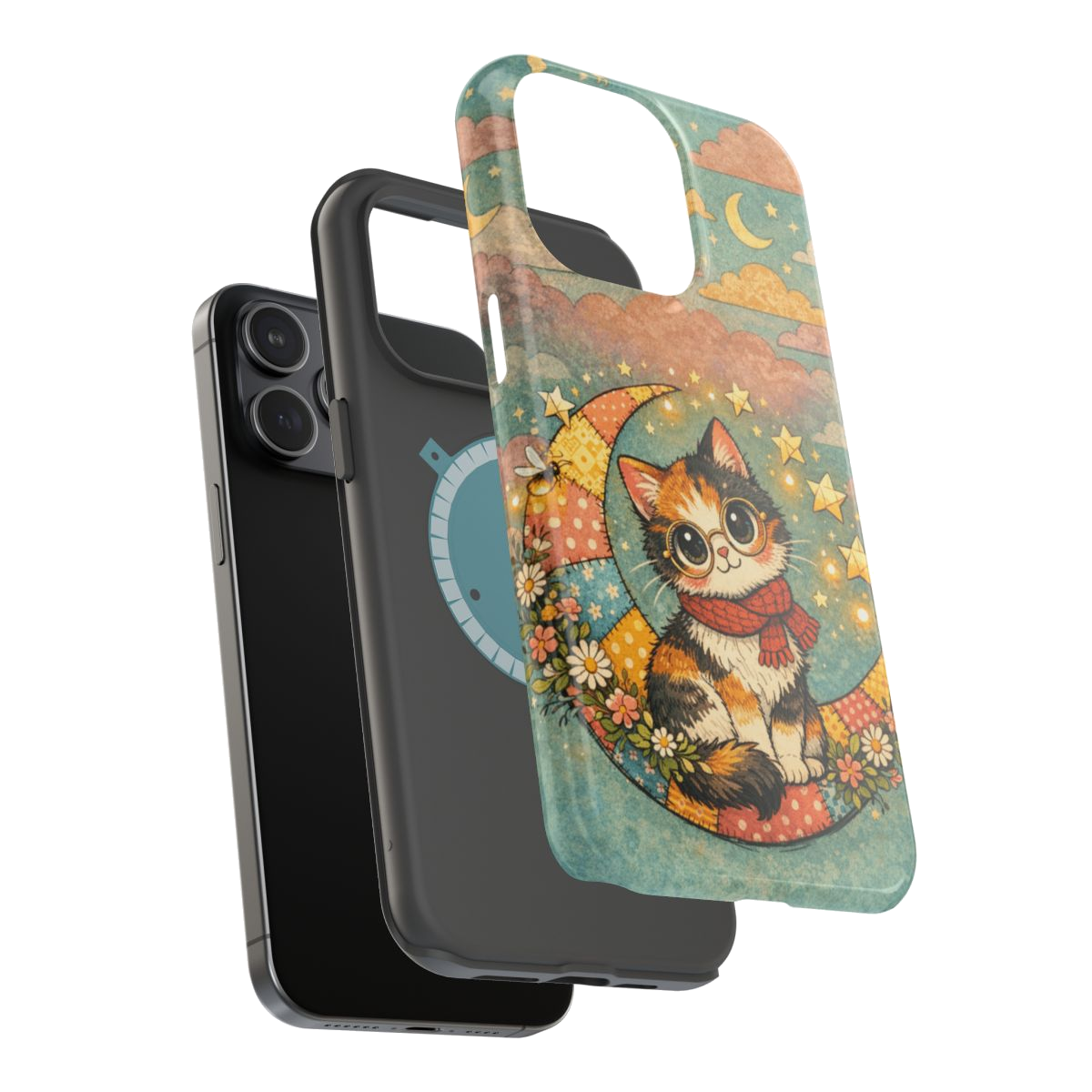 Charming Cat Magnetic Phone Case - Mockup 3