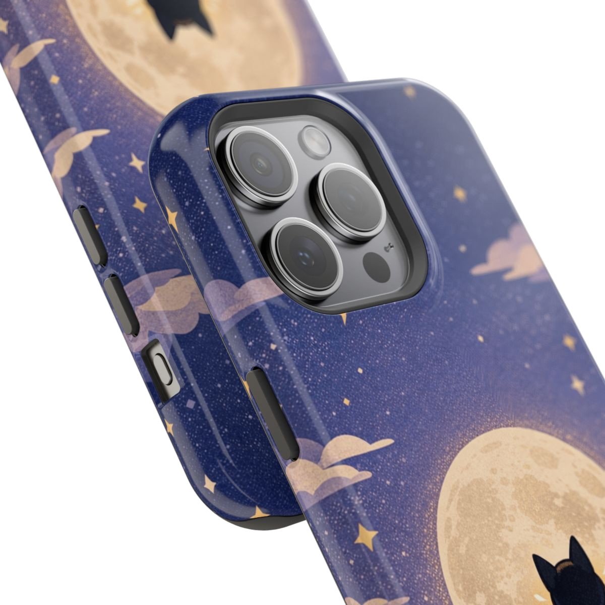 Full Moon Feline  Magnetic Phone Case - Mockup 1