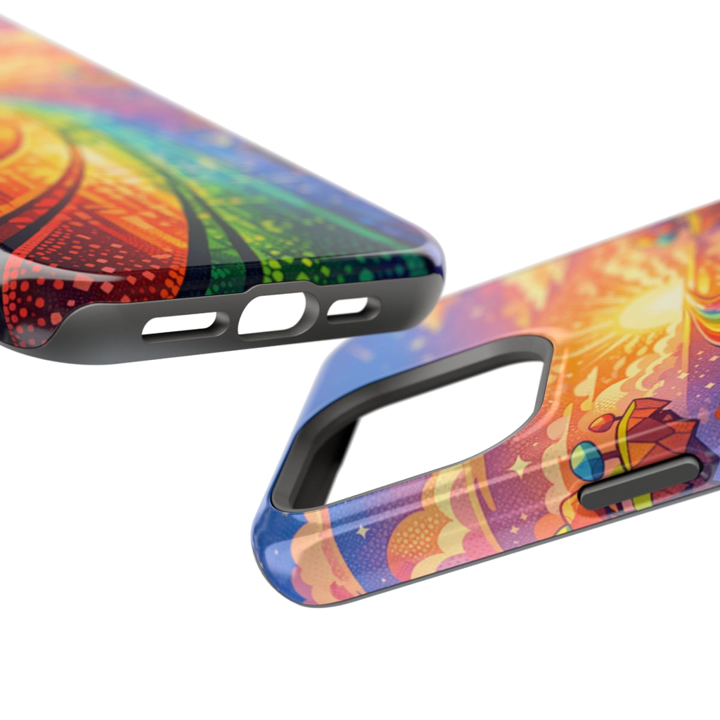 Rainbow Highway Magnetic Phone Case - Mockup 2