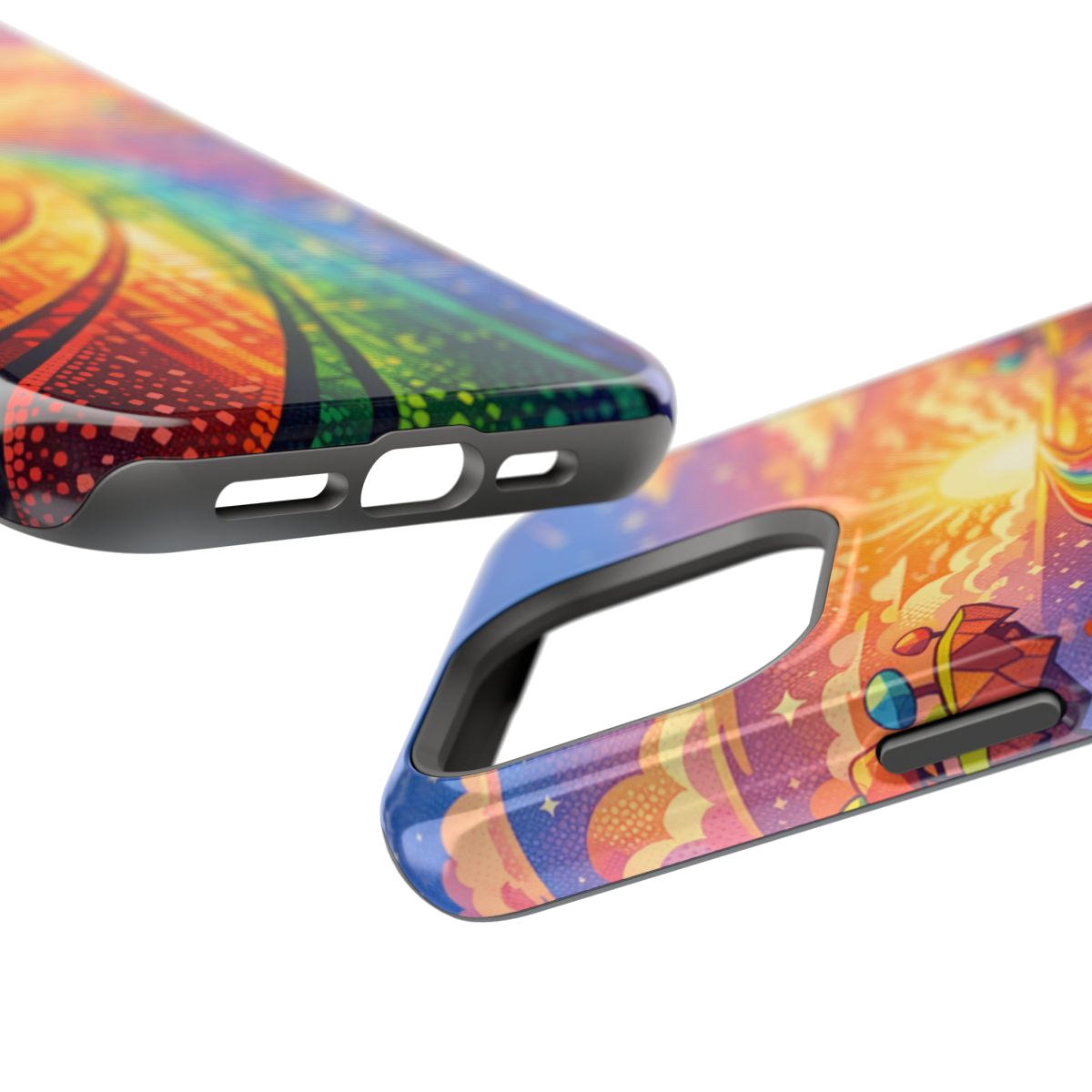 Rainbow Highway Magnetic Phone Case - Mockup 2