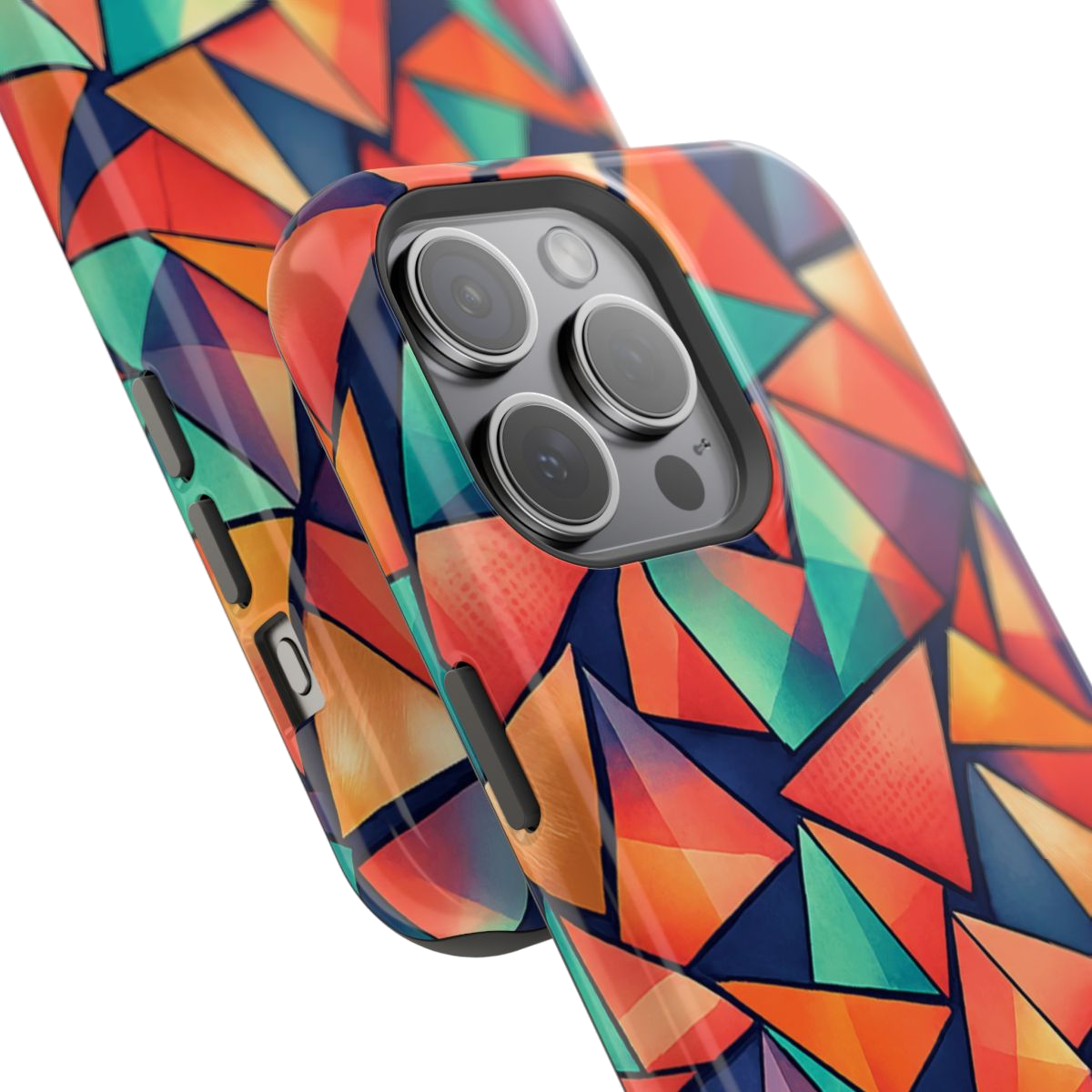 Geometric Madness Magnetic Phone Case - Mockup 1