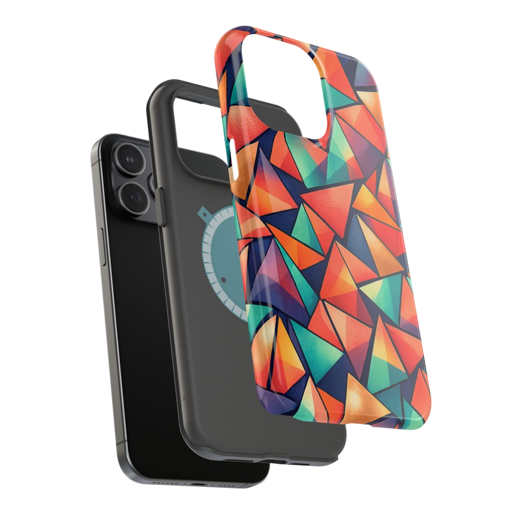 Geometric Madness Magnetic Phone Case - Mockup 3