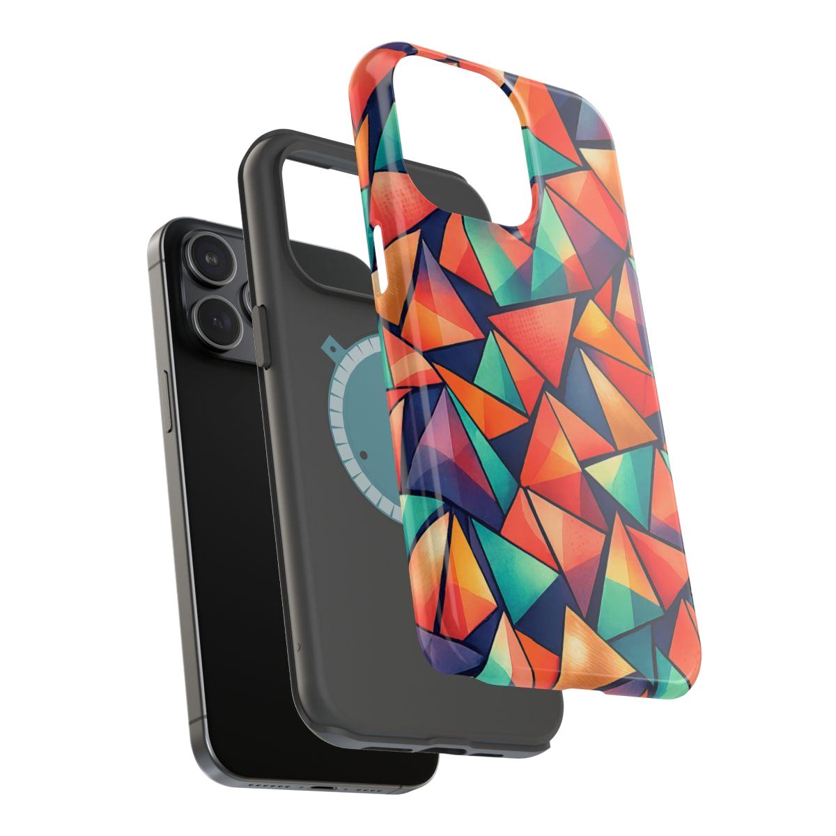 Geometric Madness Magnetic Phone Case - Mockup 3