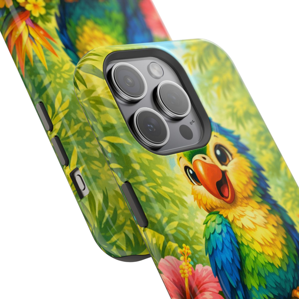 Cheery Parrot Magnetic Phone Case - Mockup 1