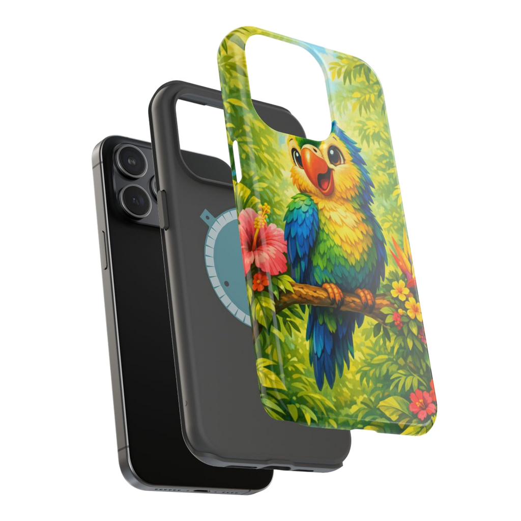 Cheery Parrot Magnetic Phone Case - Mockup 3