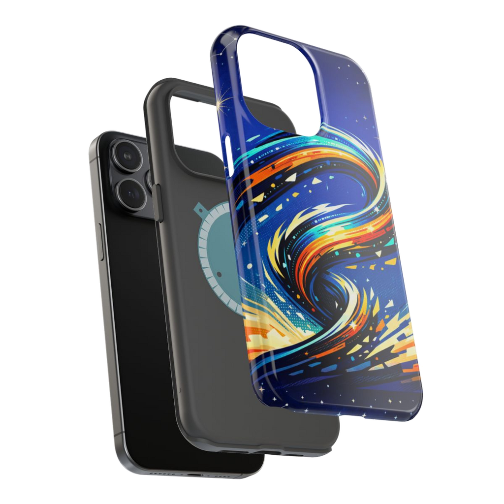 Aero Waves Magnetic Phone Case - Mockup 3