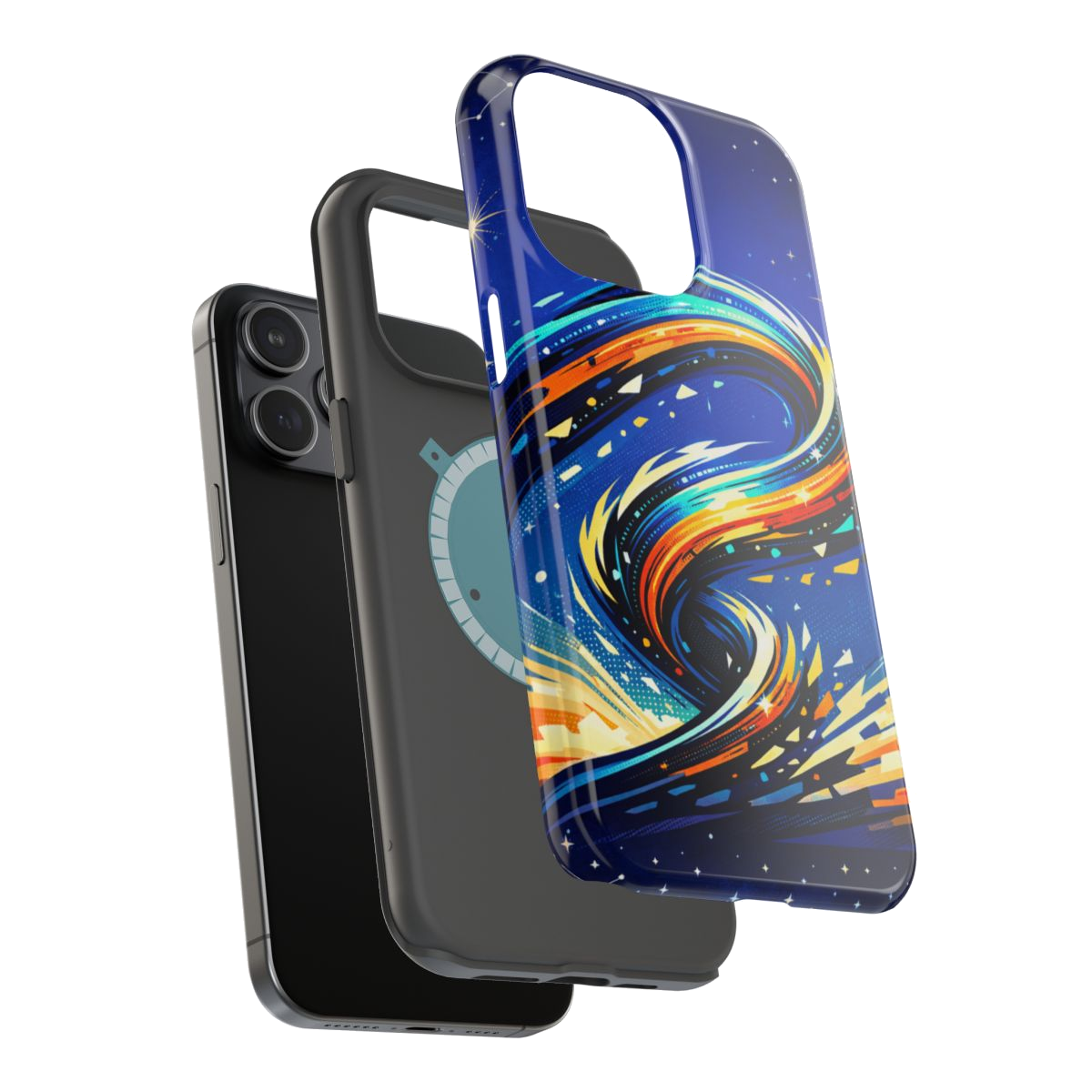 Aero Waves Magnetic Phone Case - Mockup 3