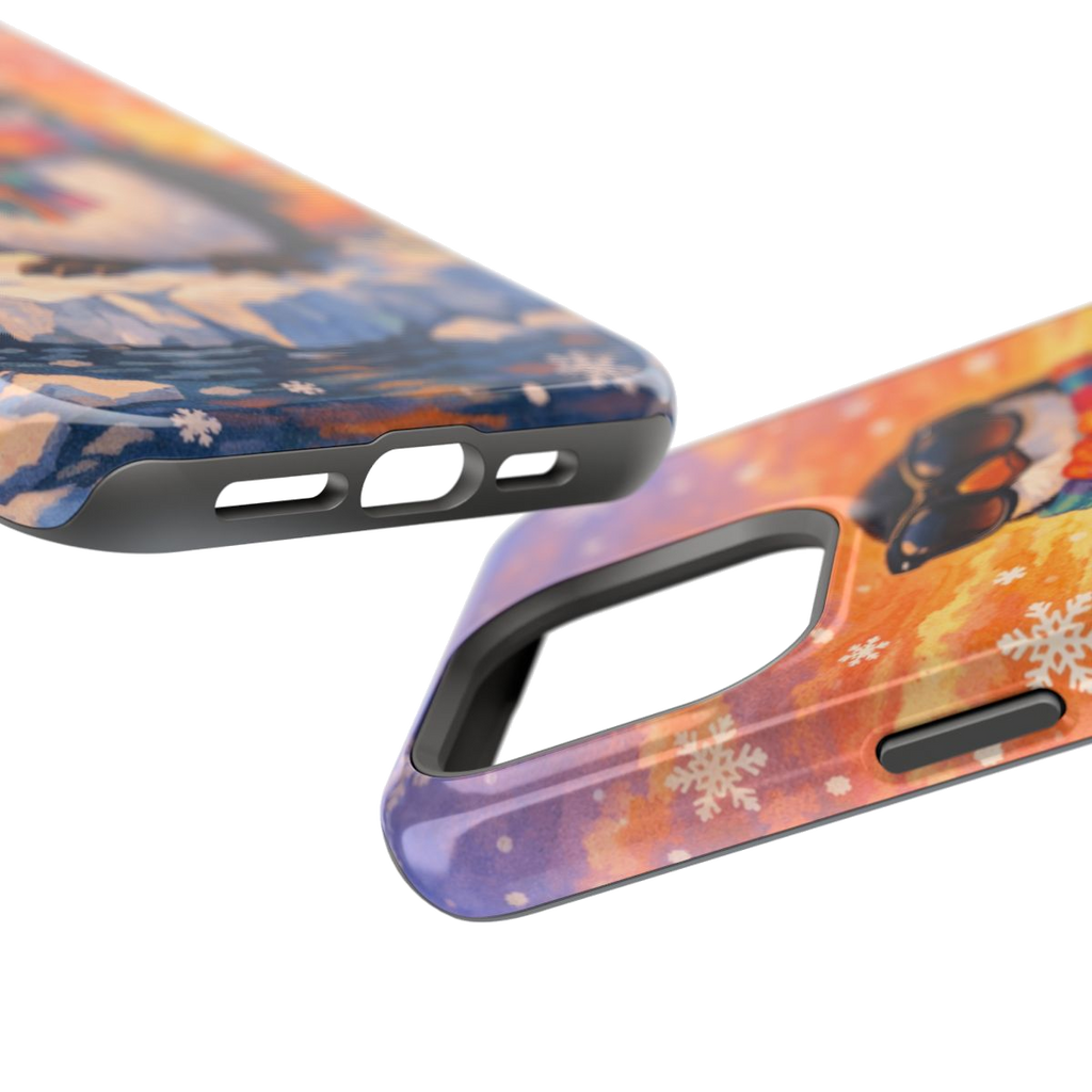 Cool Penguin Vibes Magnetic Phone Case - Mockup 2