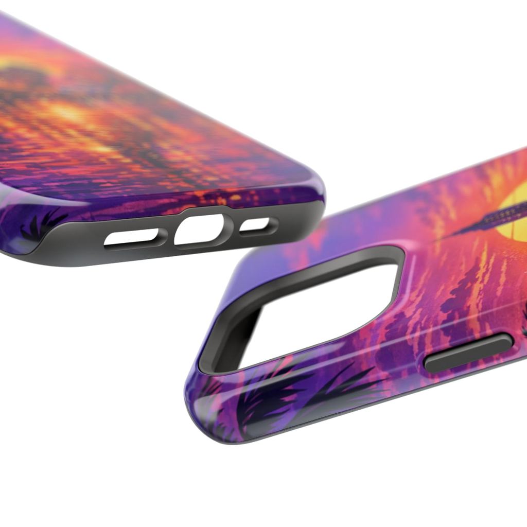 Vice City Sunset Magnetic Phone Case - Mockup 2
