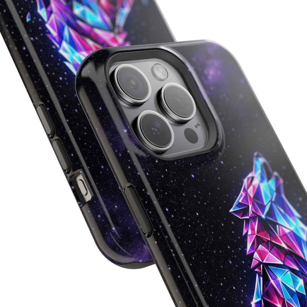Neon Wolf Artistry Phone Case - Mockup 1