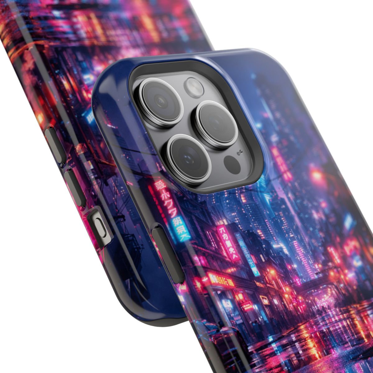 Neon City Glow Phone Case - Mockup 1