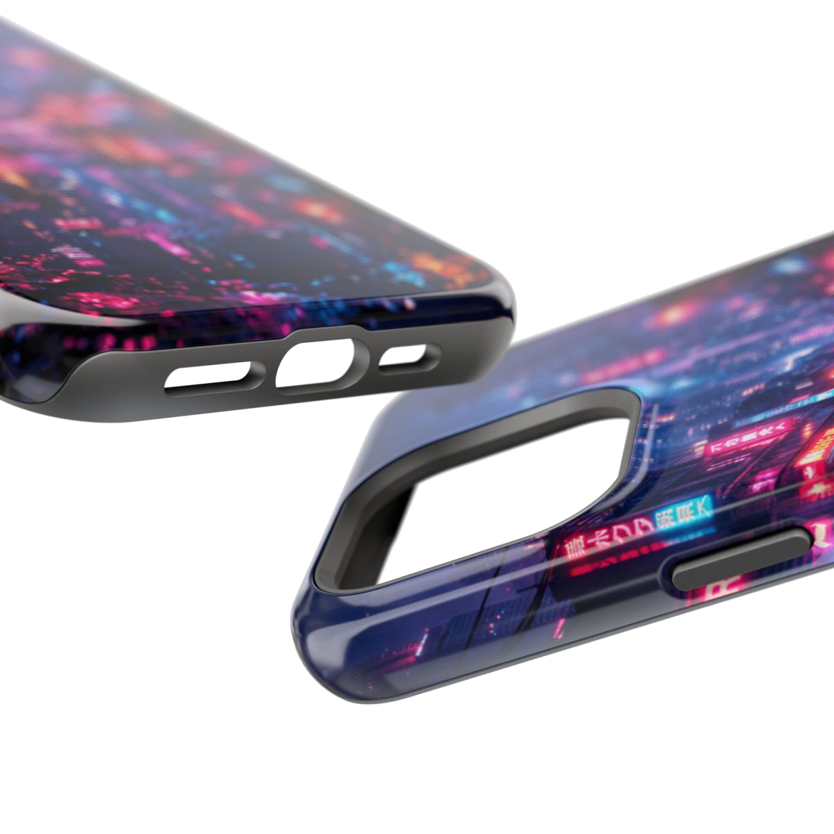 Neon City Glow Phone Case - Mockup 2