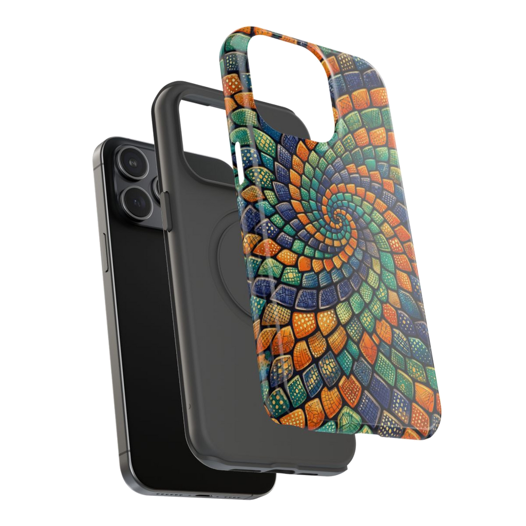 Reptilian Spiral  Phone Case - Mockup 3