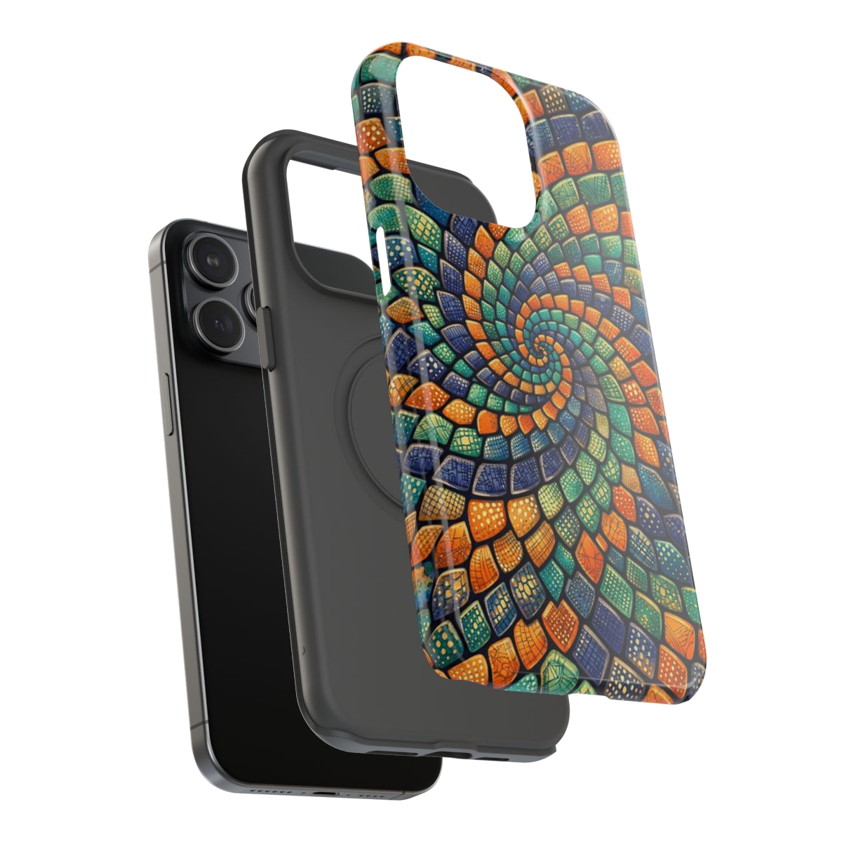 Reptilian Spiral  Phone Case - Mockup 3