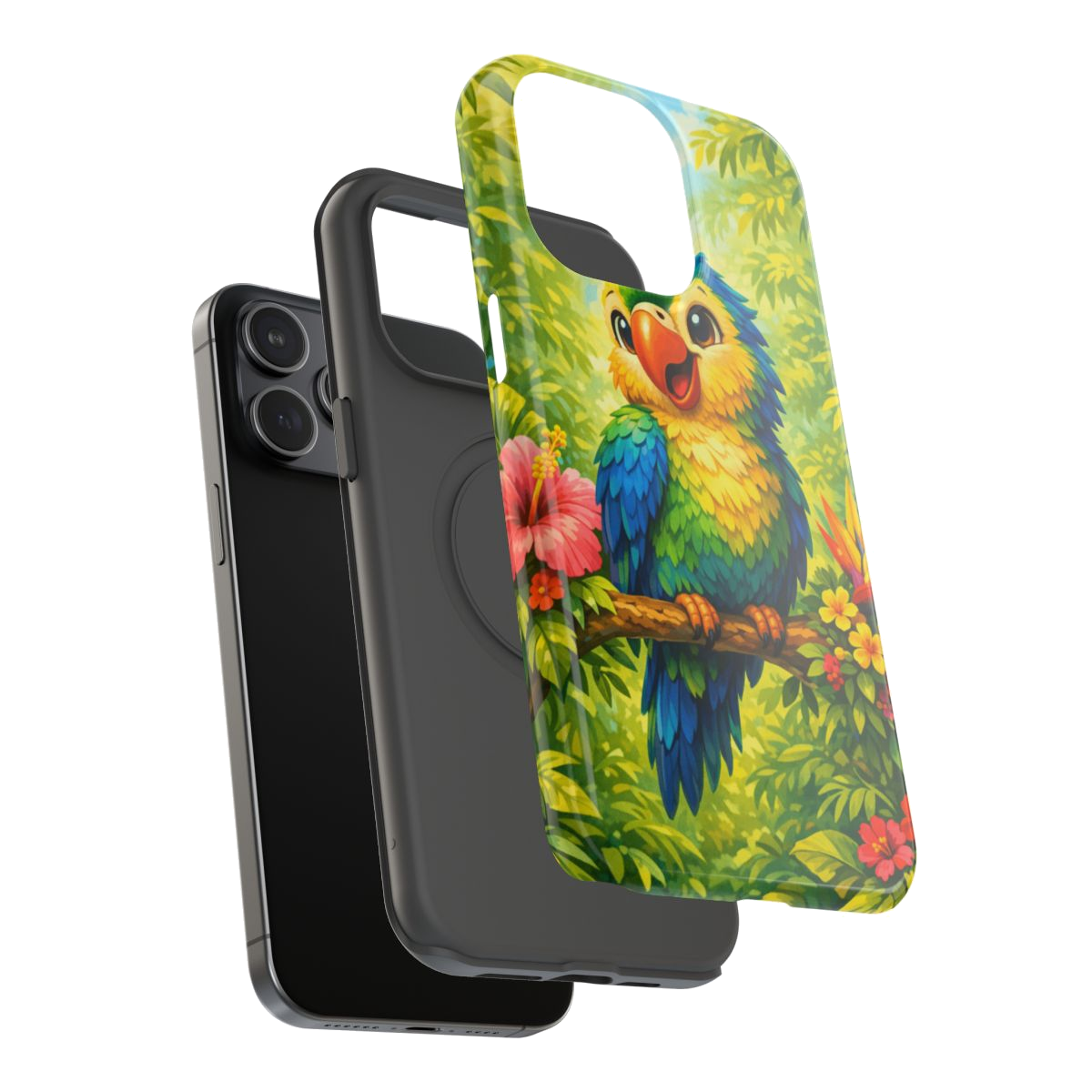 Cheery Parrot Phone Case - Mockup 3