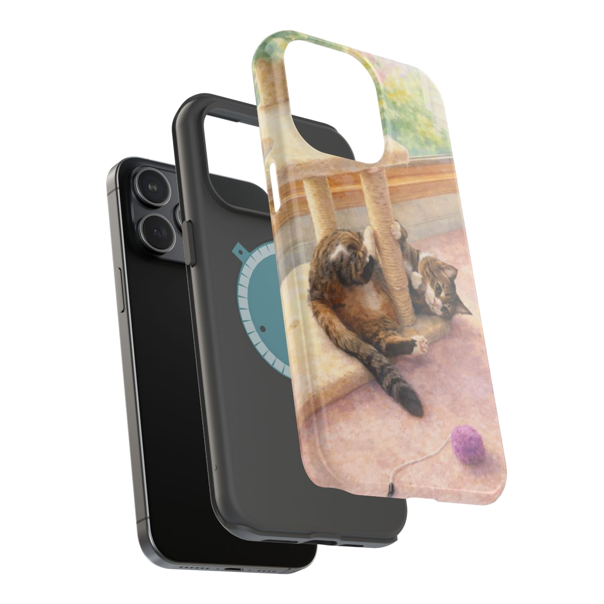 Playful Cat Magnetic Phone Case - Mockup 3