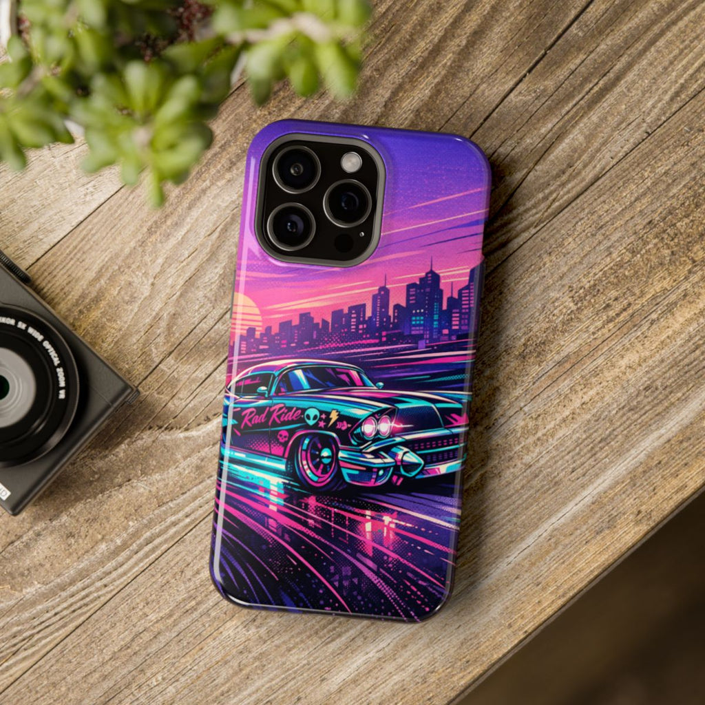 Neon Dream Machine Phone Case - Mockup 4