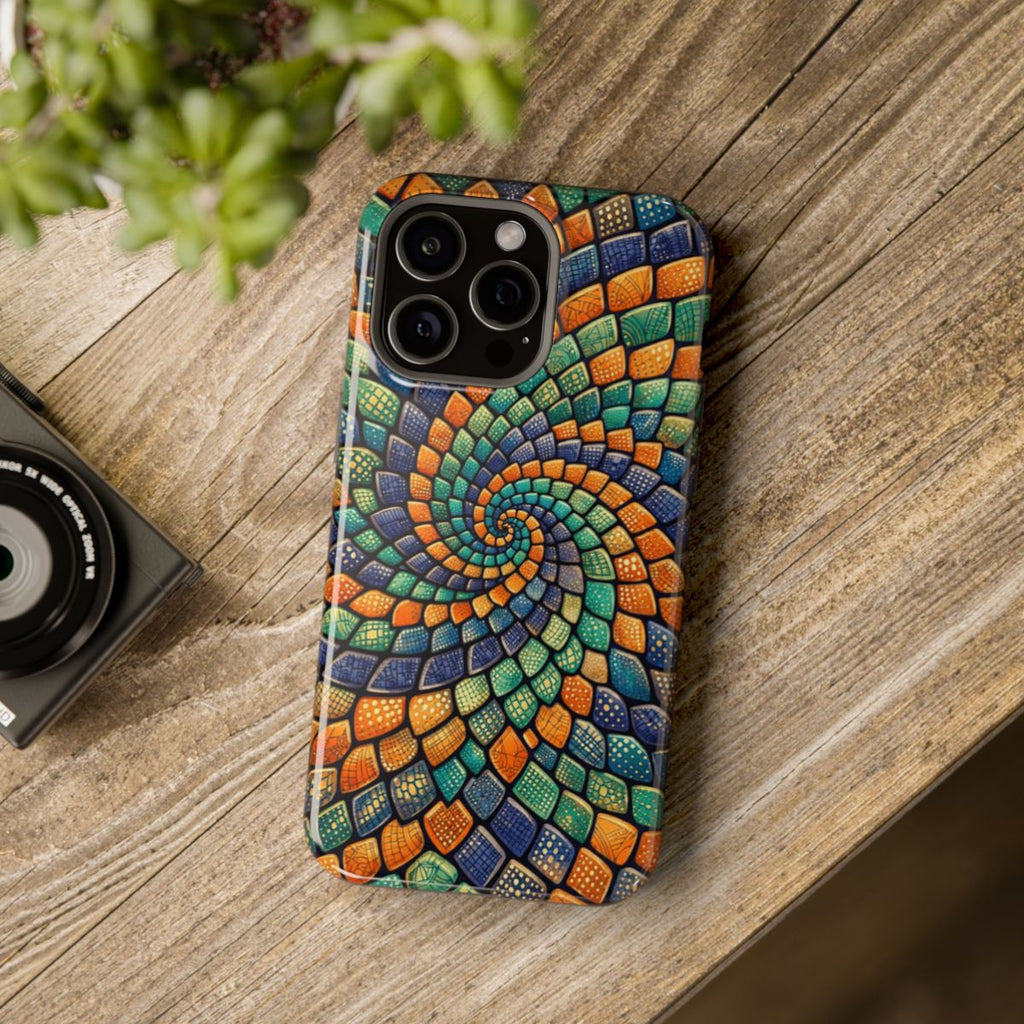 Reptilian Spiral  Phone Case - Mockup 4