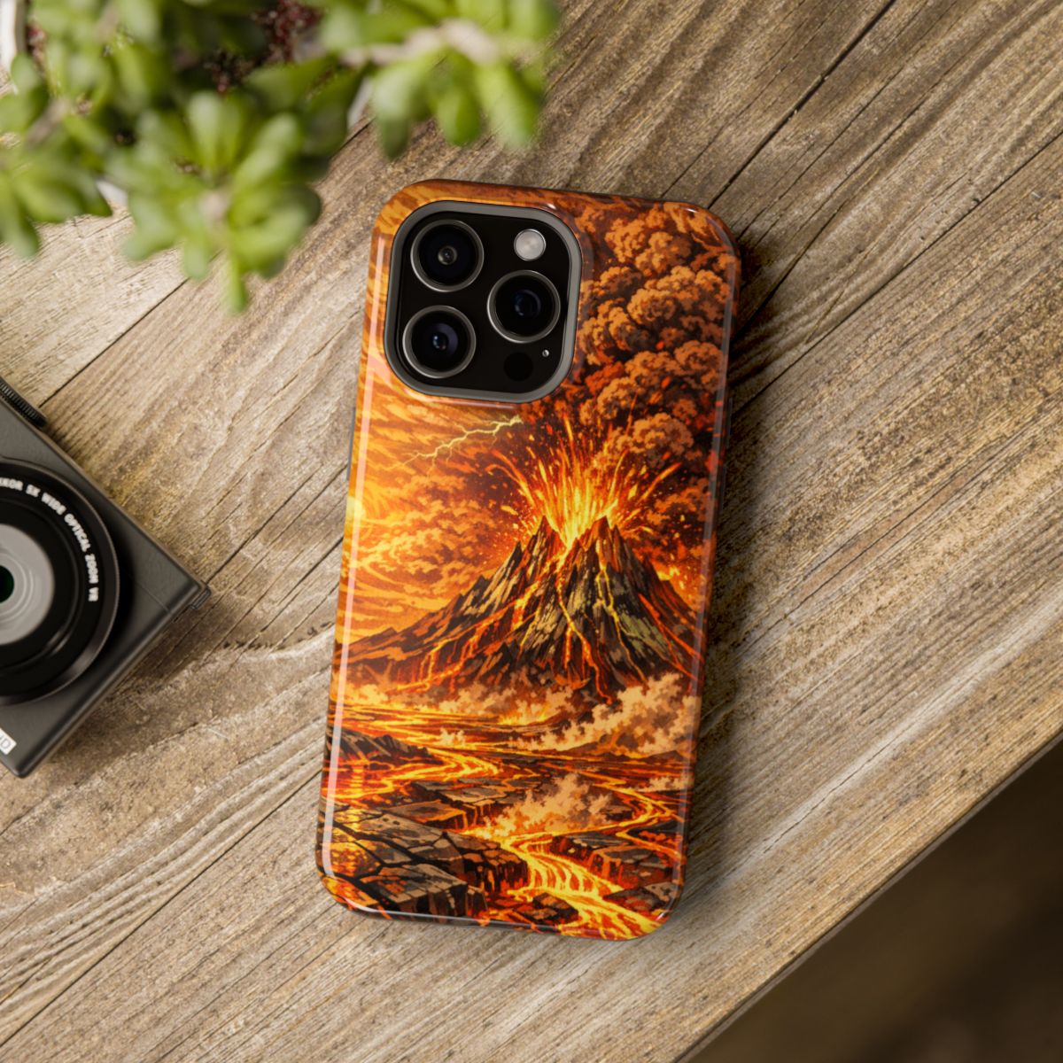 Venusian Eruption Phone Case - Mockup 4